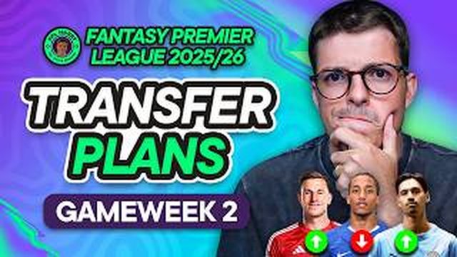 Thumbnail de MY FPL GW2 TRANSFER PLANS! 📝 Reijnders HAUL! Palmer Blank 😭 | Fantasy Premier League Tips 2025/26