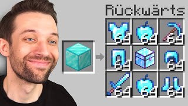 Thumbnail de Minecraft, aber alles ist RÜCKWÄRTS