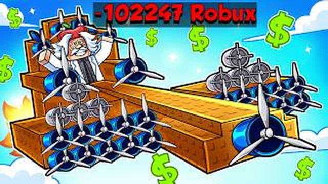 Thumbnail de J'ai Dépensé -100000 Robux pour le Meilleur Avion ! (Build A Plane)