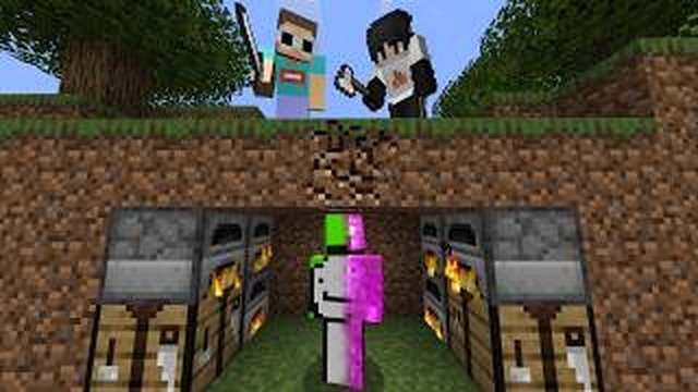 Thumbnail de Minecraft Speedrunner Swap VS 2 Hunters