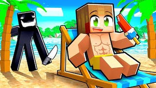 Thumbnail de Mijn stalker volgde mij op VAKANTIE in Minecraft! (Survival)
