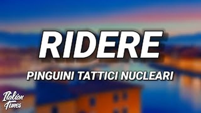 Thumbnail de Pinguini Tattici Nucleari - Ridere (Testo/Lyrics)